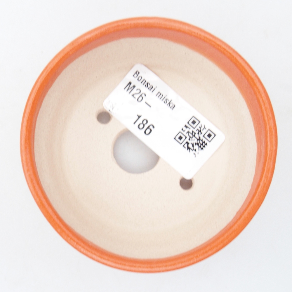 Mini-Bonsaischale 7,5 x 7,5 x 3,5 cm, orange