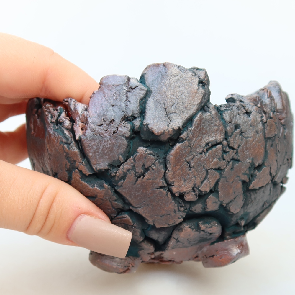 Keramikschale  10,5 x 10 x 8 cm, Farbe: grün