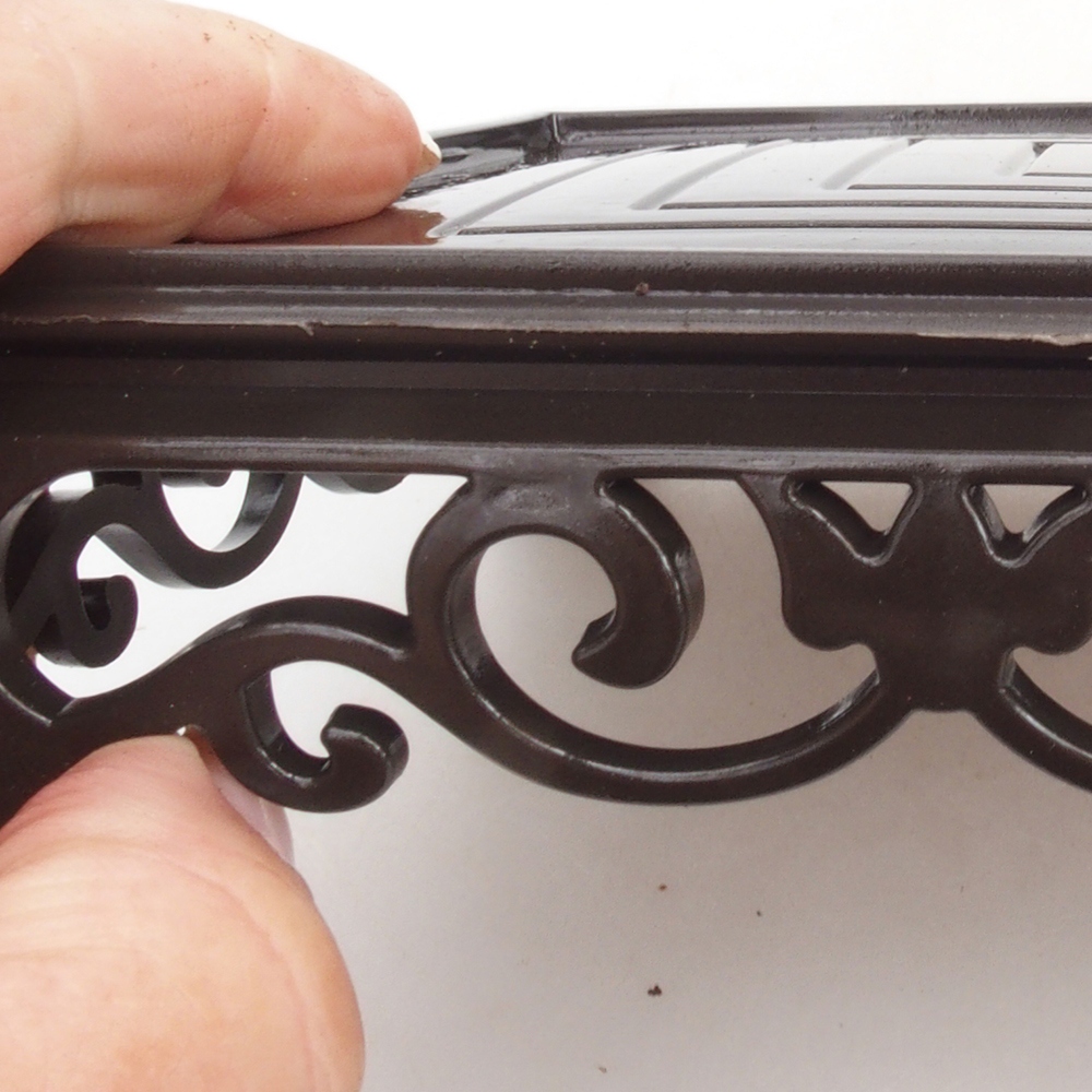 Bonsaitisch Kunststoff rechteckiger 22 x 14 x 4  cm, Farbe schwarz