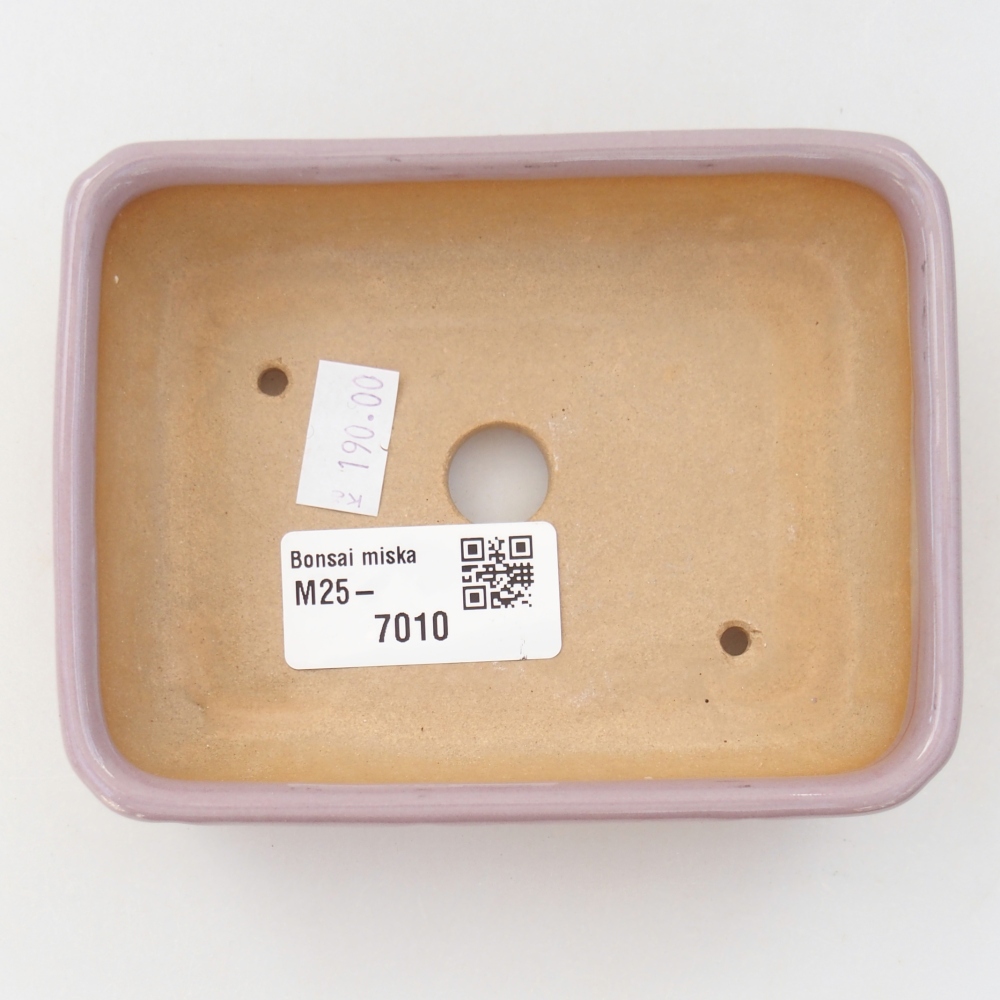 Bonsaischale aus Keramik 11,5 x 9 x 3,5 cm, rosa