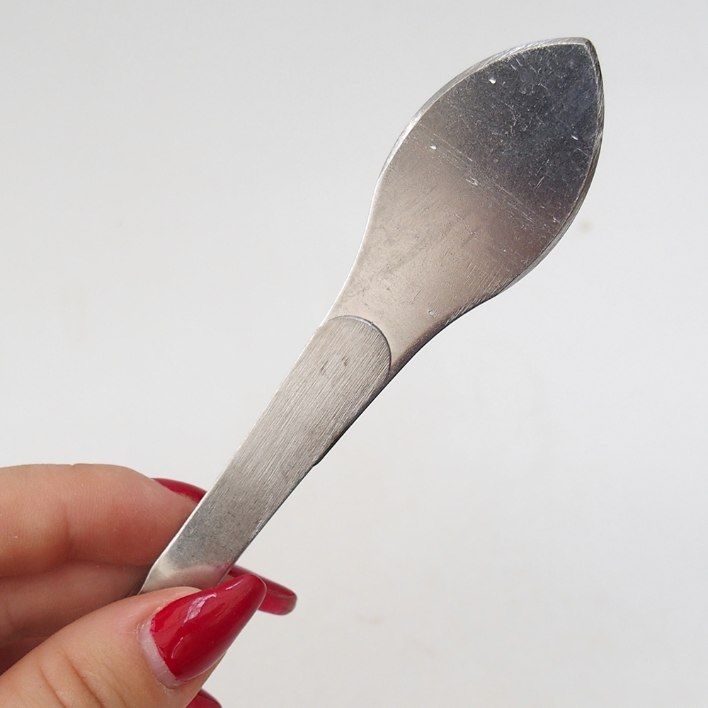 Spatel und Pinzette 22 cm - rostfreier Stahl