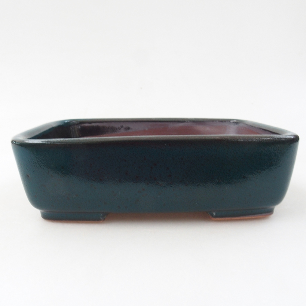 Keramik-Bonsaischale 15 x 12 x 4,5 cm, Farbe Grün