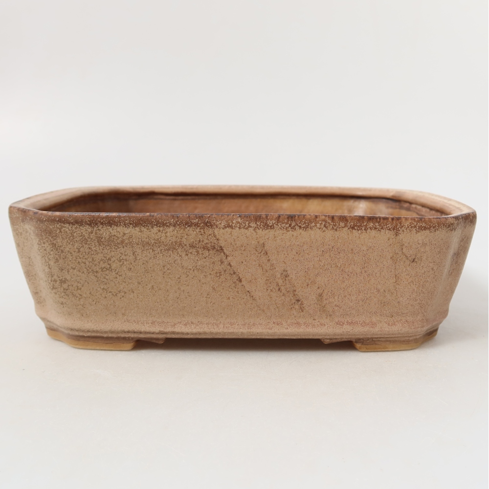 Bonsai-Schale aus Keramik, 21,5 x 18 x 6 cm, Farbe: Rosa