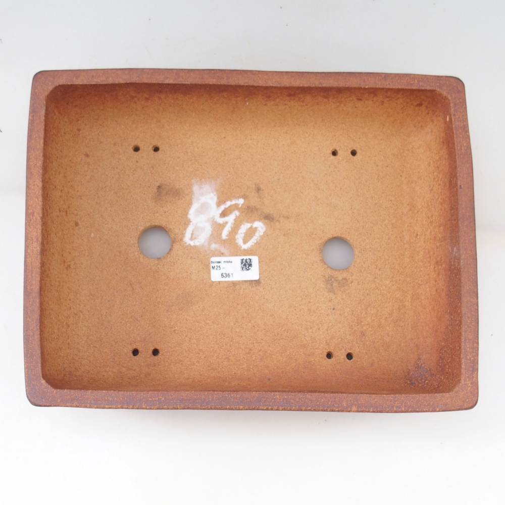 Bonsaischale 34,5 x 27 x 8,5 cm , Farbe braun