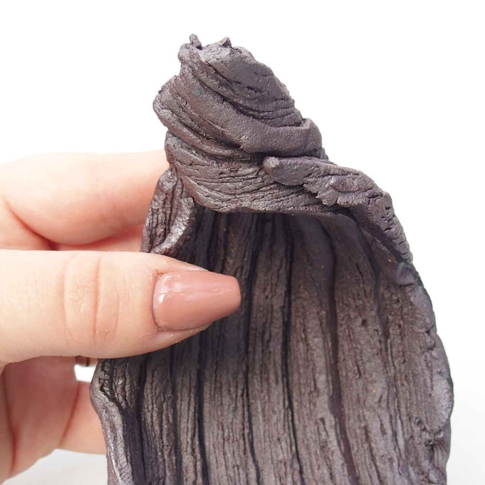 Keramikschale 9,5 x 8 x 11,5 cm , Metallic-Farbe