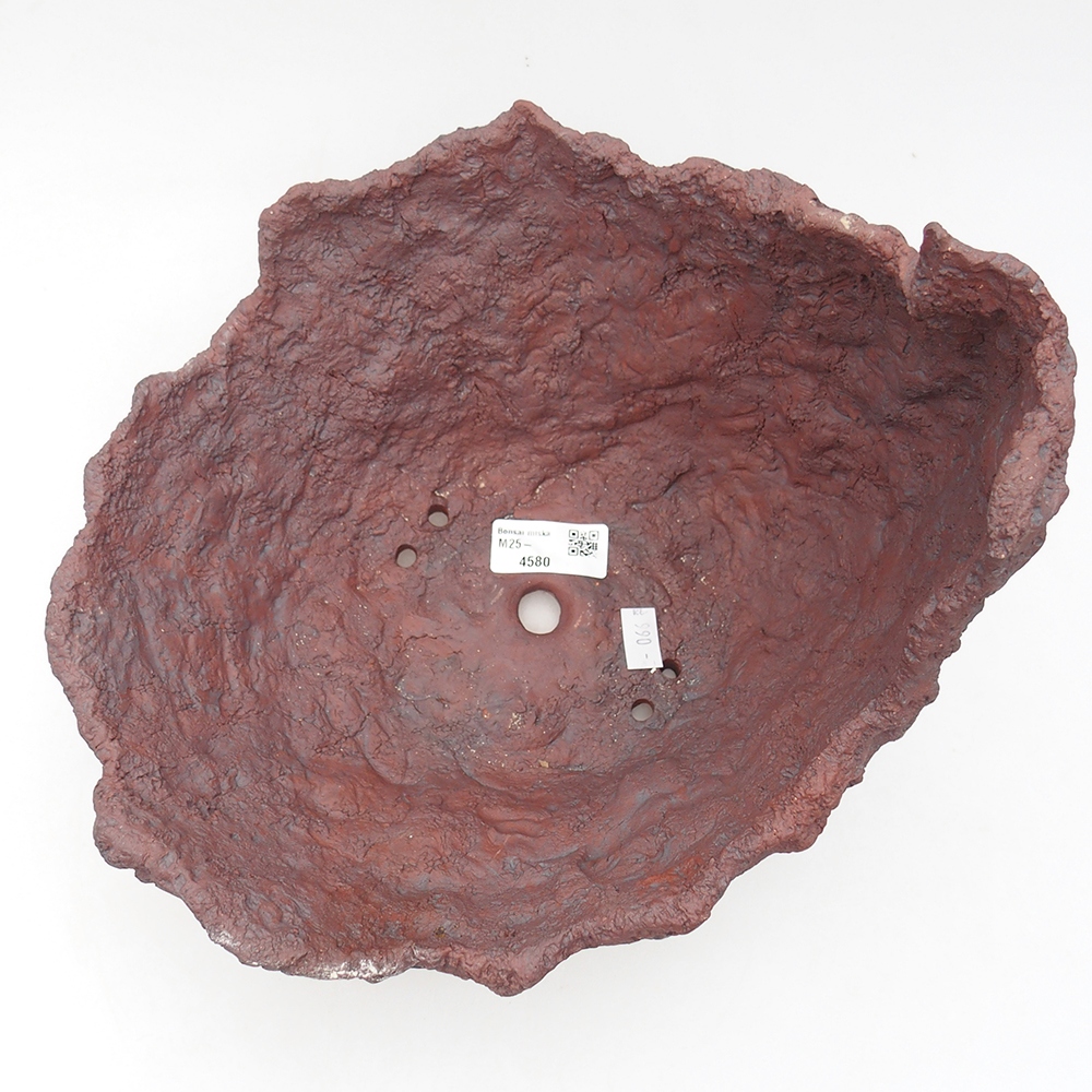 Keramikschale 23 x 25 x 21 cm, braun Farbe