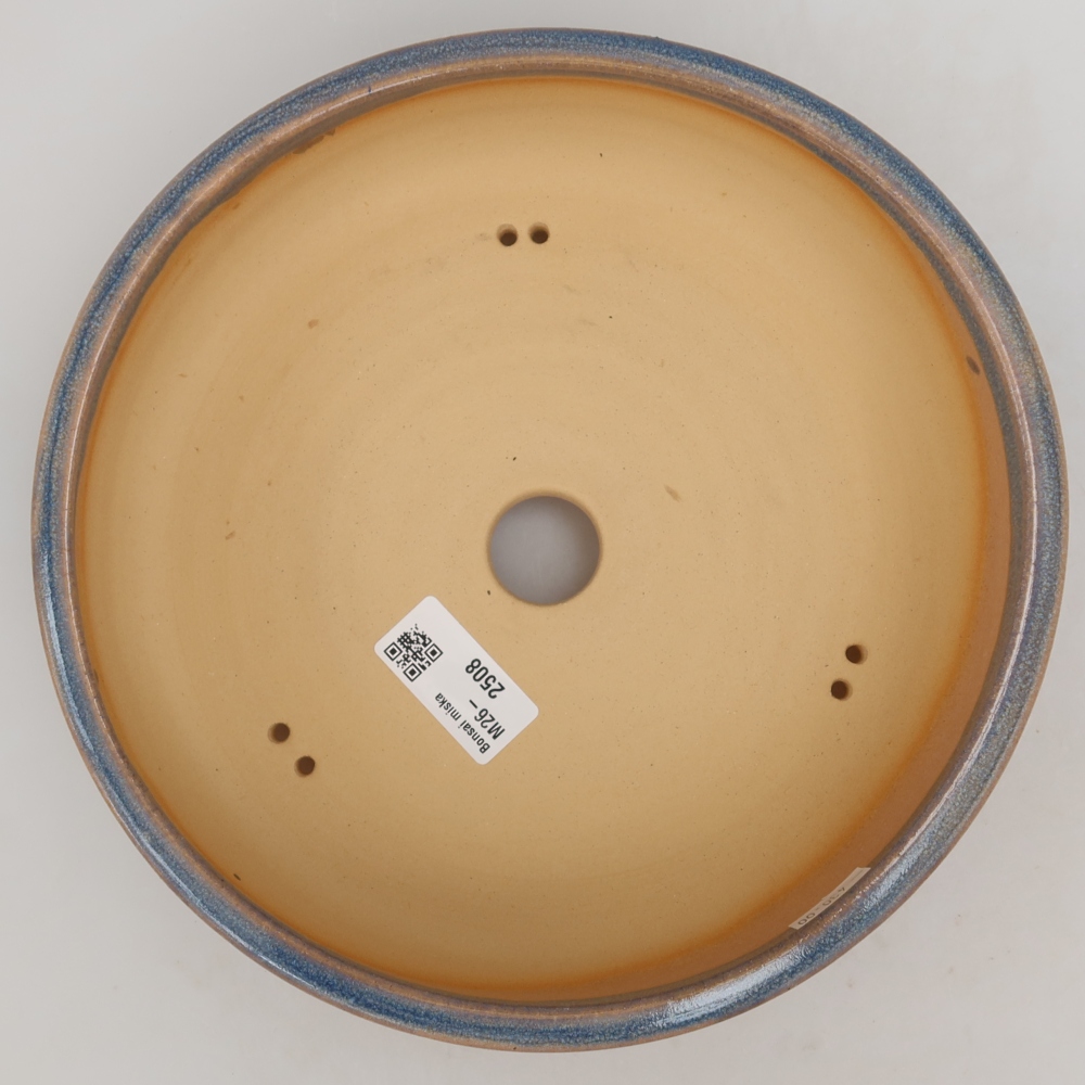 Keramik-Bonsai-Schale 22,5 x 22,5 x 6 cm, Farbe: Blau