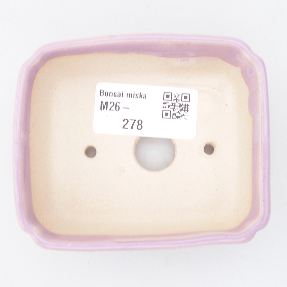 Mini-Bonsaischale 8,5 x 7,5 x 3 cm, rosa