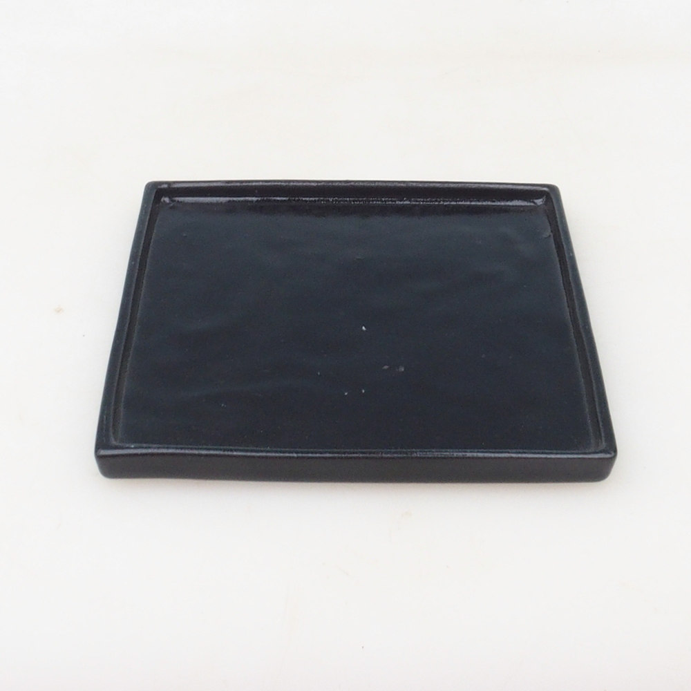 Bonsai-Schale quadratisch L – 14 x 14 x 1 cm – schwarz