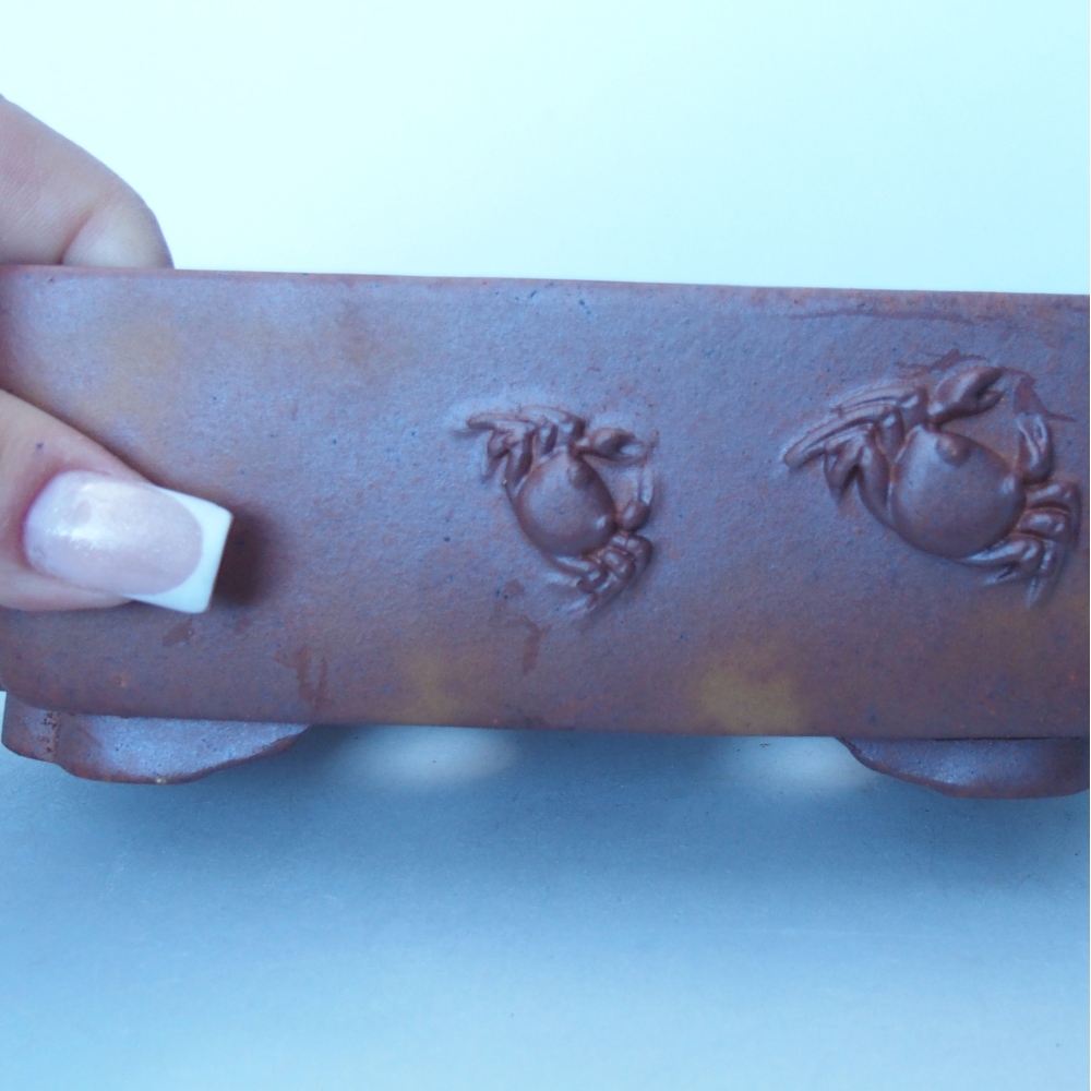 Schale 16 x 11 x 6 cm braun