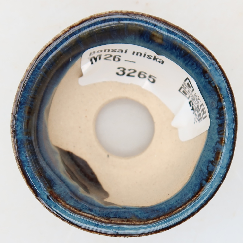 Keramik-Bonsai-Schale 5,5 × 5 × 3 cm, Farbe: blau