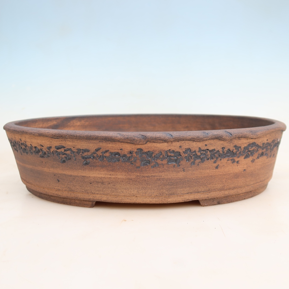 Keramik-Bonsai-Schale 38 x 31 x 8,5 cm, Farbe: braun