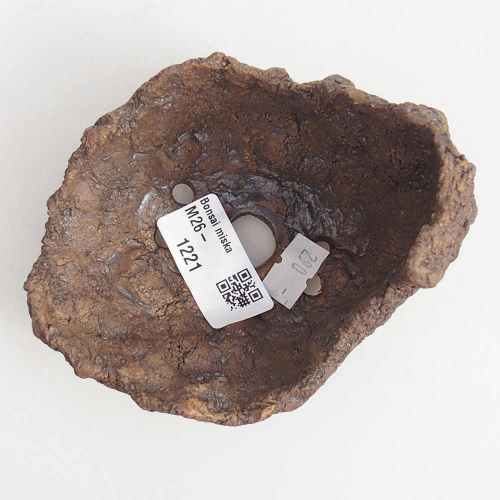 Keramikschale 10 x 8 x 9,5 cm , Farbe braun