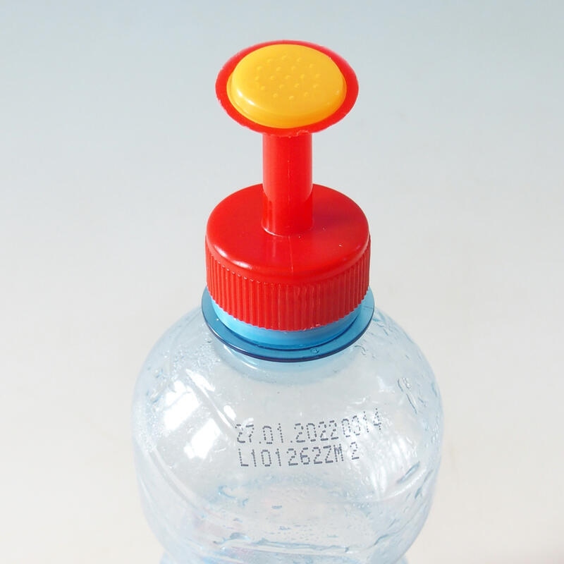 Bonsai Gießkanne für PET-Flasche 5er Gießkanne rot