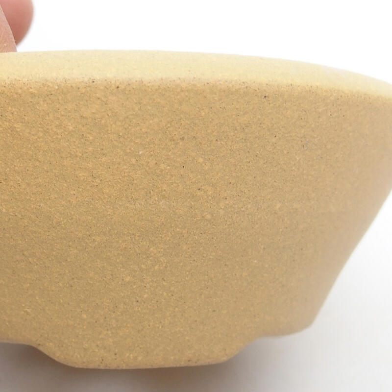 Bonsaischale 10,5 x 10,5 x 4,5 cm, Farbe Ocker