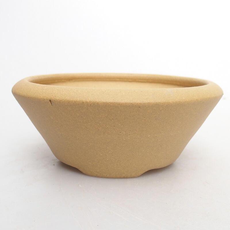 Bonsaischale 10,5 x 10,5 x 4,5 cm, Farbe Ocker