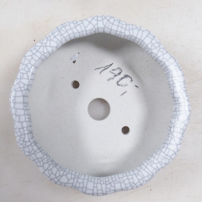 Bonsaischale 10,5 x 10,5 x 4 cm, Farbe Raku
