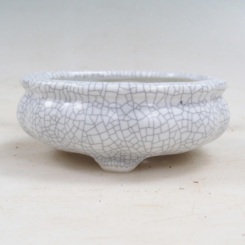 Bonsaischale 10,5 x 10,5 x 4 cm, Farbe Raku