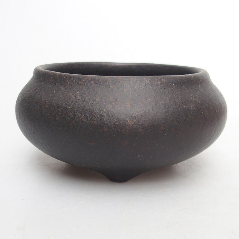 Bonsaischale 10 x 10 x 5 cm, Farbe brauner Ocker