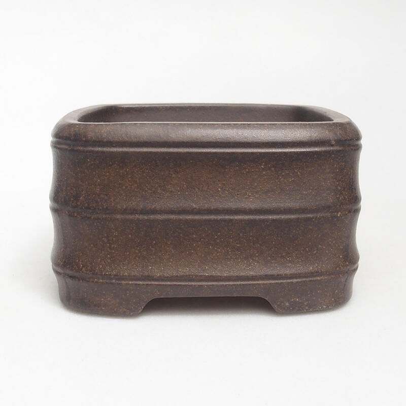 Bonsaischale 11,5 x 11,5 x 6,5 cm, Farbe brauner Ocker