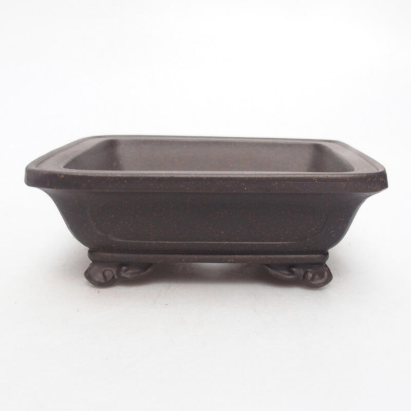 Bonsaischale 12,5 x 11,5 x 4,5 cm, Farbe brauner Ocker
