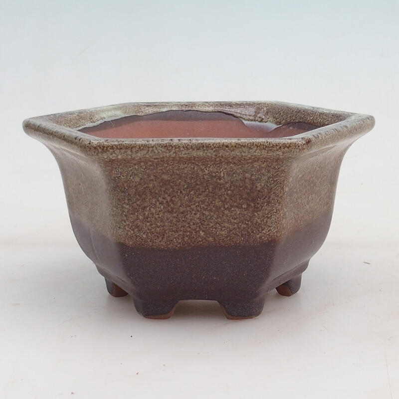 Bonsaischale 13 x 12 x 7 cm, Farbe Burgund