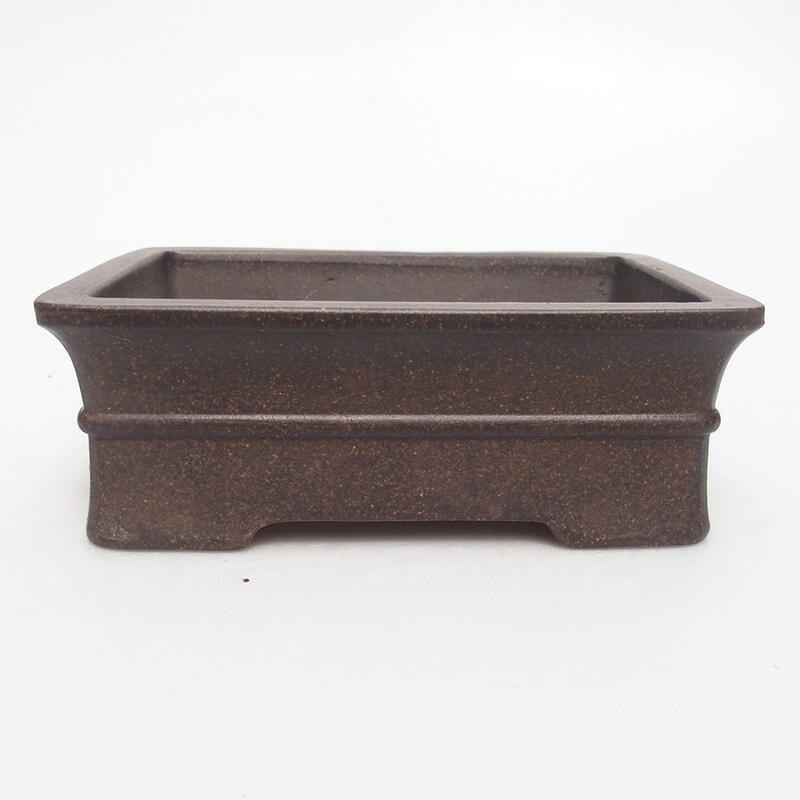 Bonsaischale 14,5 x 11,5 x 4,5 cm, Farbe brauner Ocker