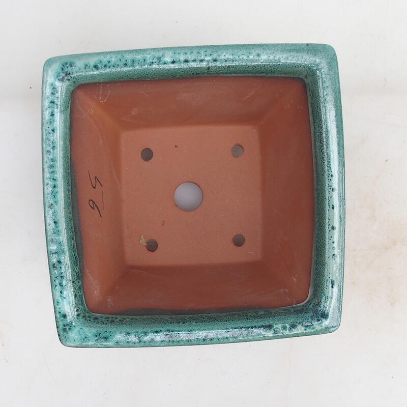Bonsaischale 14,5 x 14,5 x 8,5 cm, Farbe grün