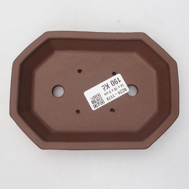 Bonsaischale 14 x 10 x 3 cm, Farbe braun