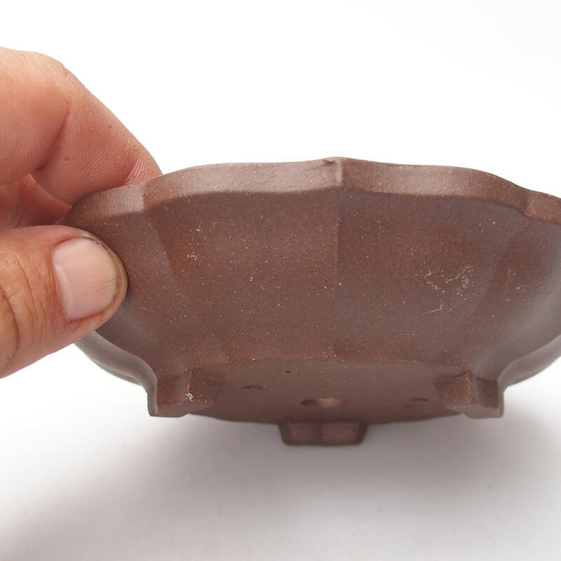 Bonsaischale 14 x 14 x 3,5 cm, Farbe braun