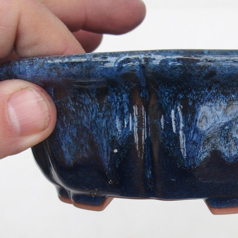 Bonsaischale 14 x 14 x 5,5 cm, Farbe blau