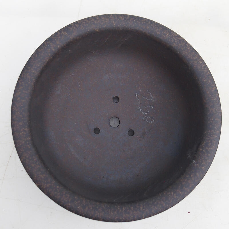 Bonsaischale 14 x 14 x 5 cm, Farbe brauner Ocker