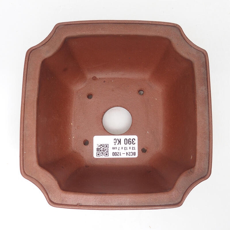 Bonsaischale 14 x 14 x 7 cm, Farbe braun