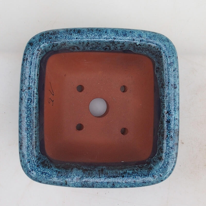Bonsaischale 14 x 14 x 8 cm, Farbe blau