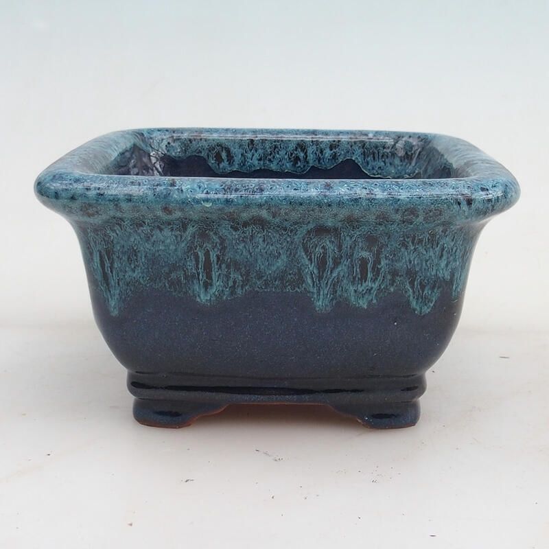 Bonsaischale 14 x 14 x 8 cm, Farbe blau
