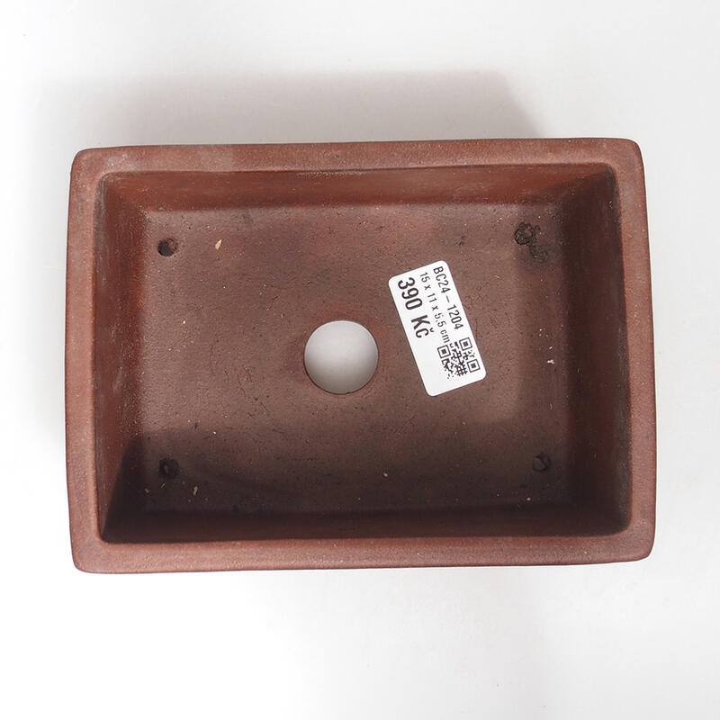 Bonsaischale 15,5 x 11,5 x 6,5 cm, Farbe braun