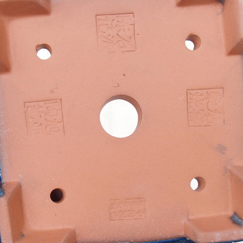 Bonsaischale 15,5 x 15,5 x 5,5 cm, Farbe blau