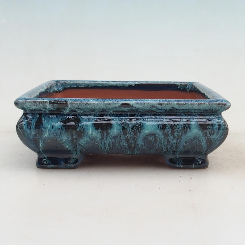 Bonsaischale 15,5 x 15,5 x 5,5 cm, Farbe blau