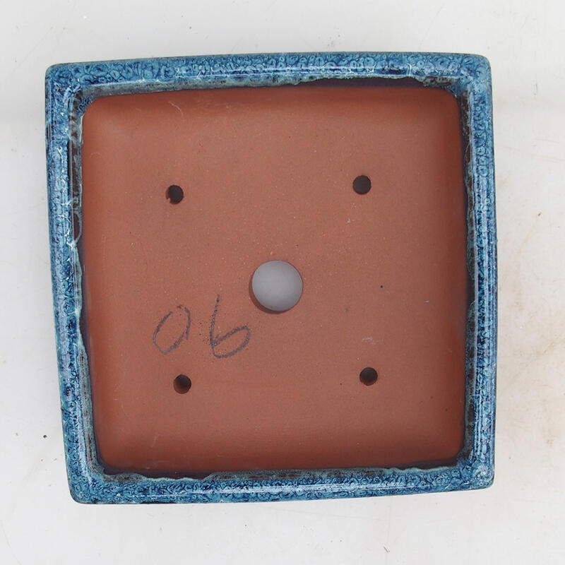 Bonsaischale 15,5 x 15,5 x 5,5 cm, Farbe blau