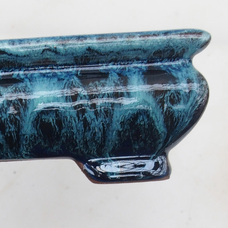 Bonsaischale 15,5 x 15,5 x 5,5 cm, Farbe blau