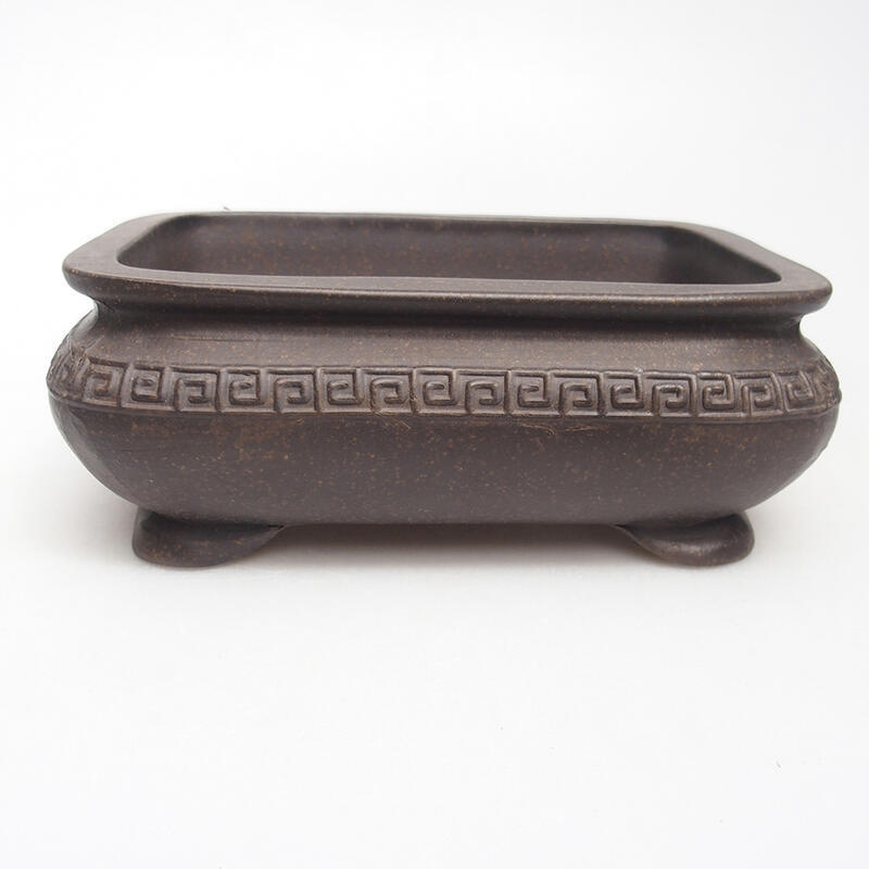 Bonsaischale 15 x 10,5 x 5,5 cm, Farbe brauner Ocker