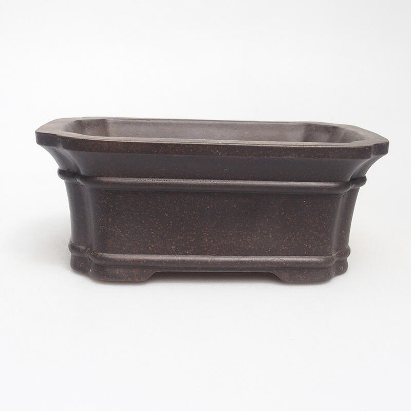 Bonsaischale 15 x 10 x 6 cm, Farbe brauner Ocker