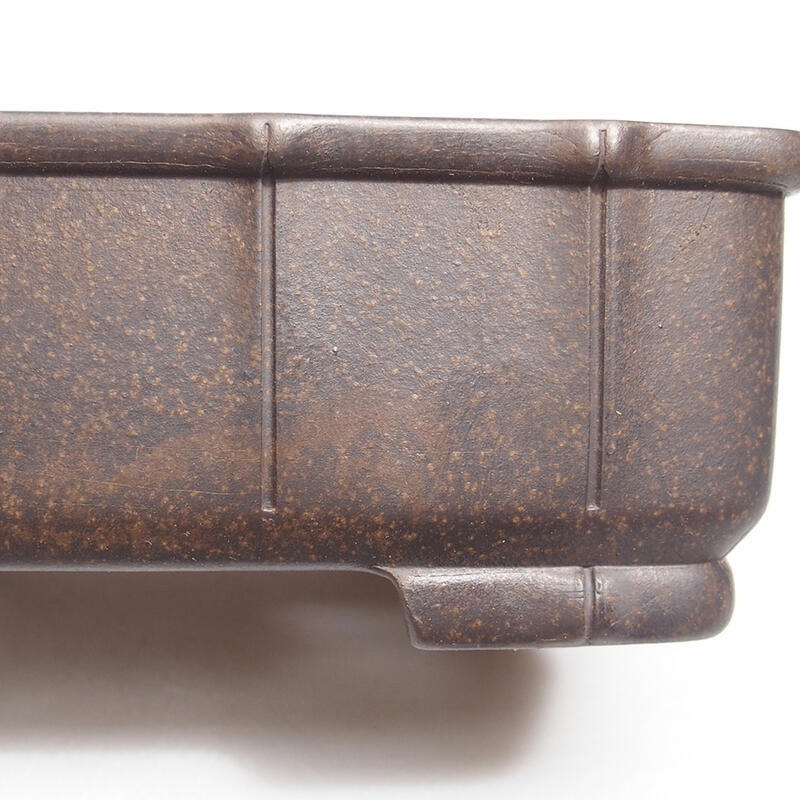 Bonsaischale 15 x 11 x 5 cm, Farbe brauner Ocker