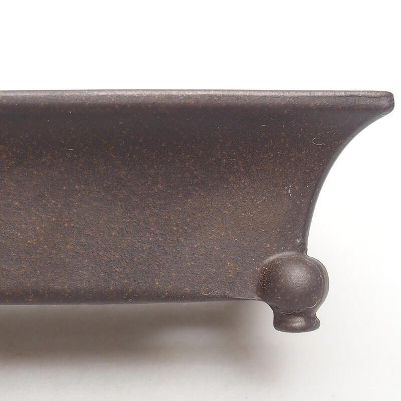Bonsaischale 15 x 11 x 5 cm, Farbe brauner Ocker