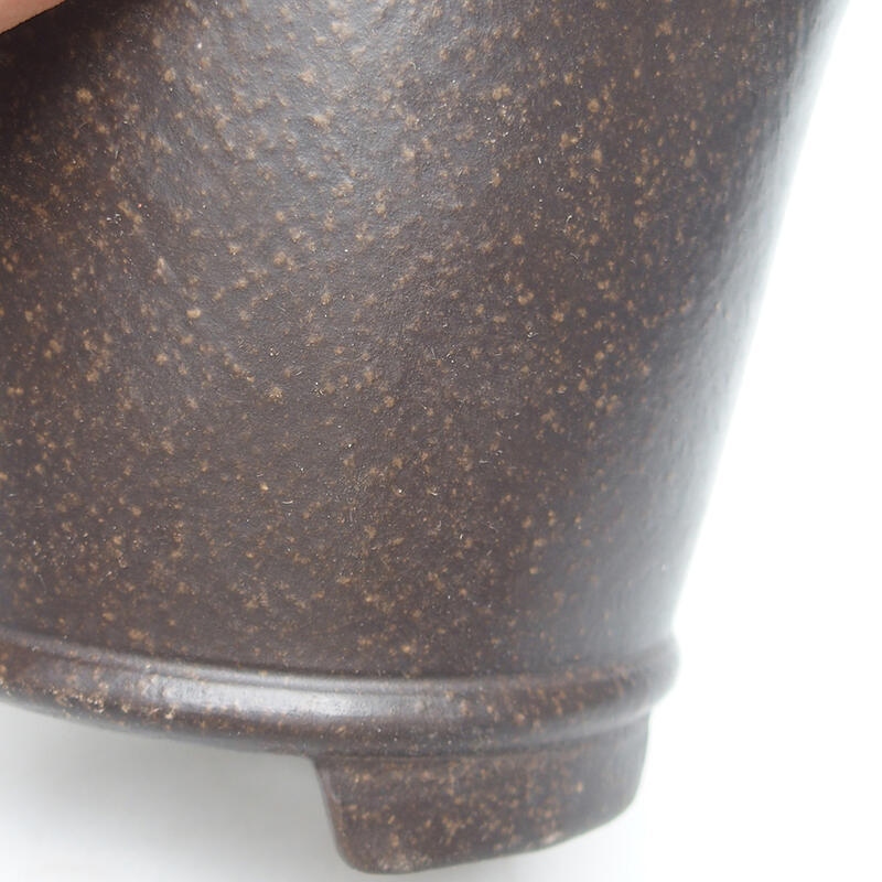 Bonsaischale 15 x 15 x 11 cm, Farbe braunschwarz
