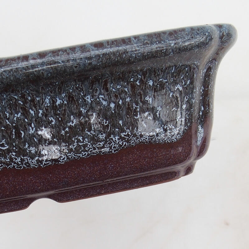 Bonsaischale 15 x 15 x 4,5 cm, Farbe bordeaux
