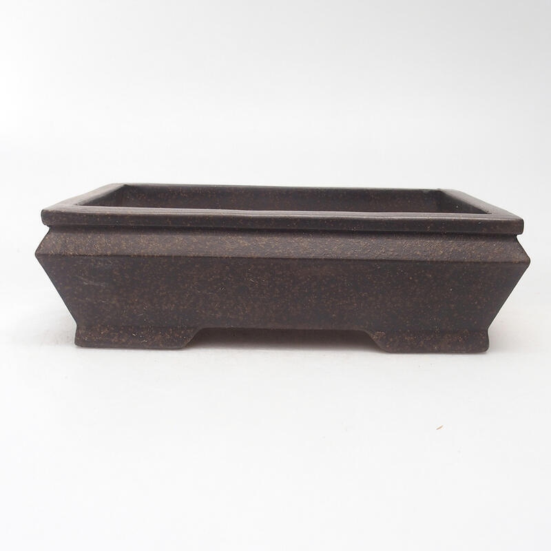 Bonsaischale 16,5 x 11,5 x 5 cm, Farbe brauner Ocker