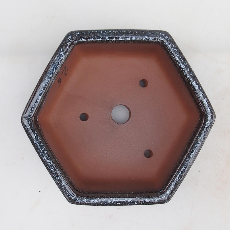 Bonsaischale 16 x 14 x 5 cm, Weinfarbe