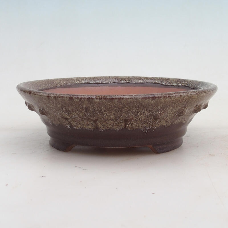 Bonsaischale 16 x 16 x 4,5 cm, Farbe braun