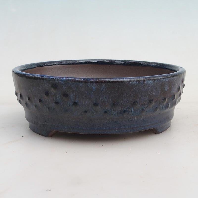 Bonsaischale 16 x 16 x 5 cm, Farbe blau